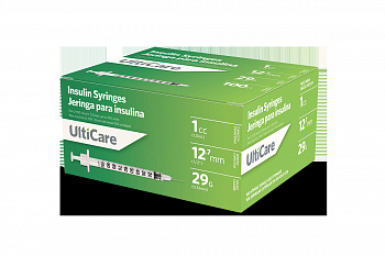 Шприцы Инсулиновые 1уп (10шт) U-100   29G(0.33mm*12.7mm)  1мл