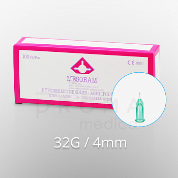 712303 AGO MESORAM игла 32G 0,23*4