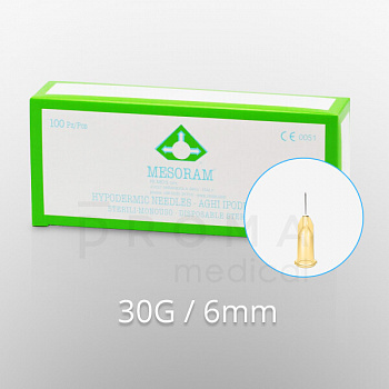 710307 AGO MESORAM игла 30G 0,3*6